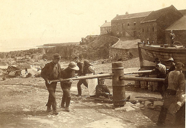 Capstan in Craster Harbour Pre 1906