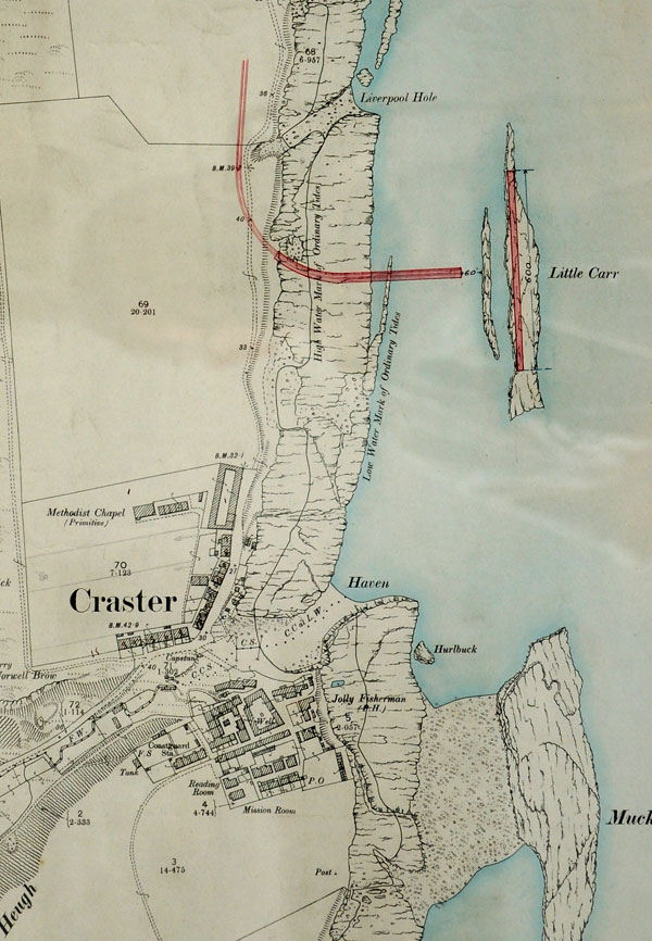 Plan for harbour produced in 18989 found in LAdy Sutherland's papers.