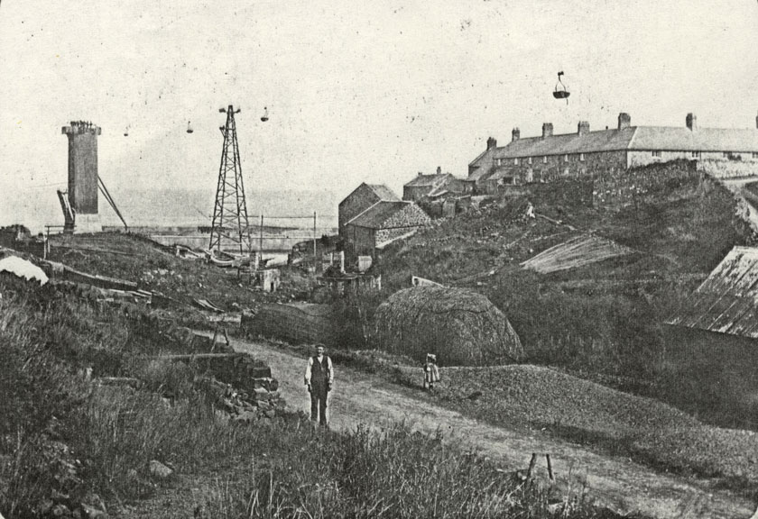 The aerial ropeway and the square.