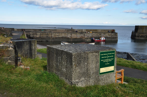 Chuchill's 'Dice' on the Craster foreshore