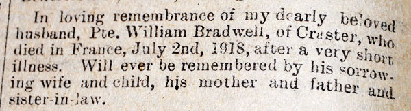 Alnwick & County Gazette July 13th 1918