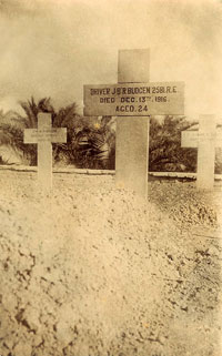 Jesse Budgen's grave, Basra 