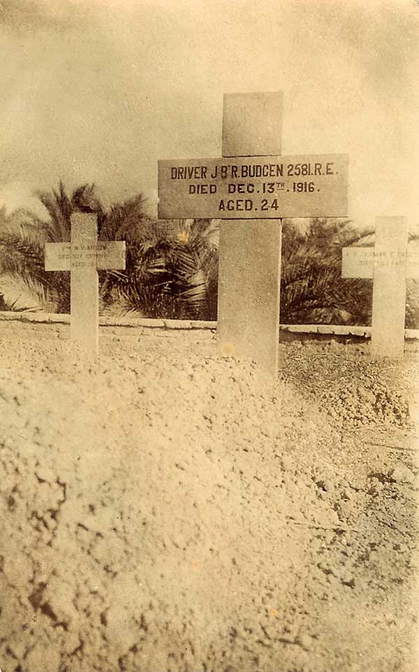 Jesse Budgen's grave, Basra