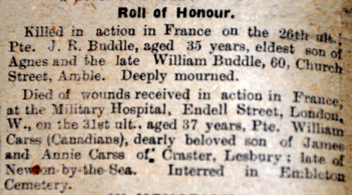 Alnwick & County Gazette, June 9th, 1917