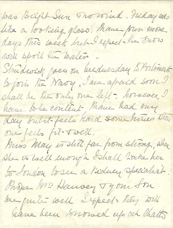 Letter from Admiral May March 21st 1915 Page 3
