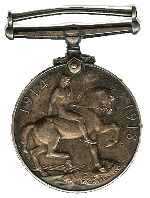 John Hanvey, British War Medal