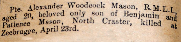 Alnwick and County Gazette, May 4th, 1918