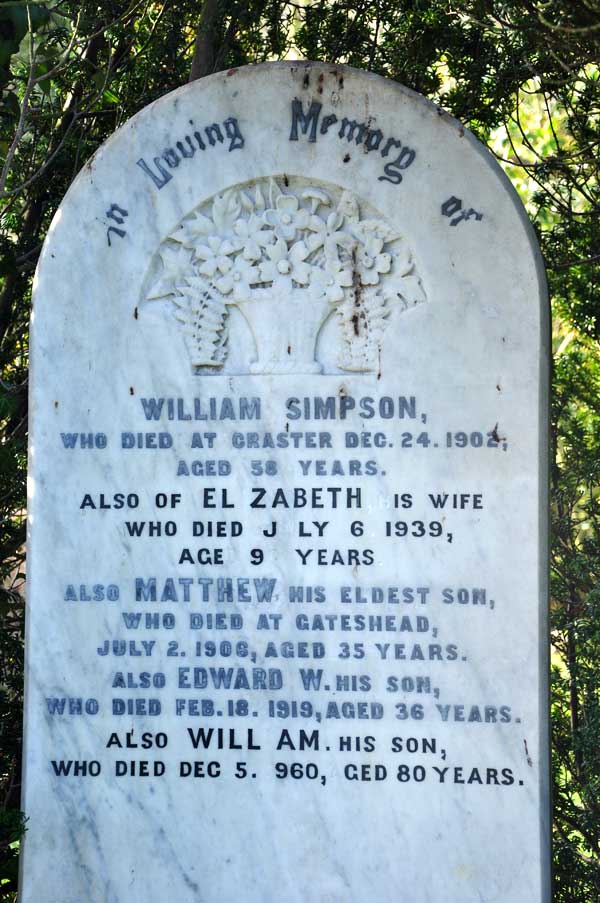 Edward's grave in Spitalford Cemetery