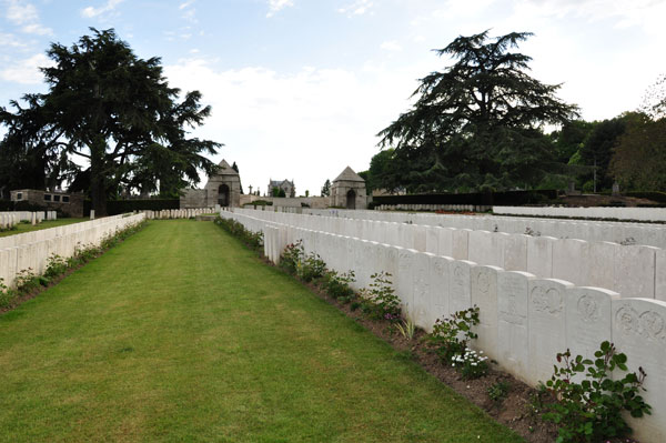 Longuenesse Cemetery, Luke's graveston is third from the right.