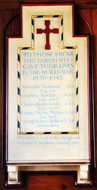 St Peter's Church Memorial for World War Two